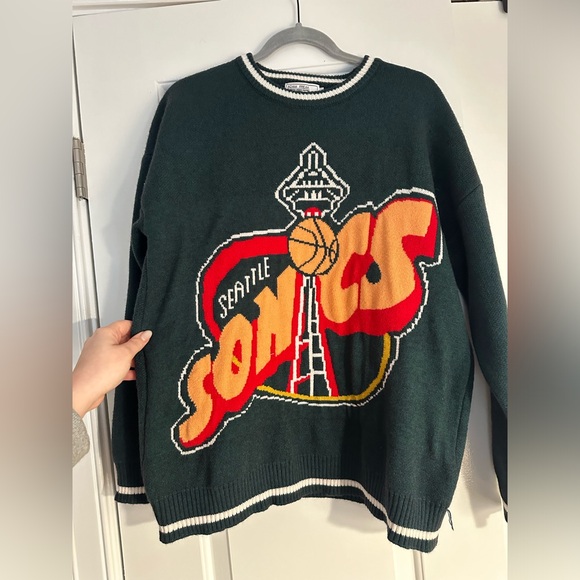 Seattle Supersonics NBA Christmas Sweater - Adam Freak - Picture 2 of 4